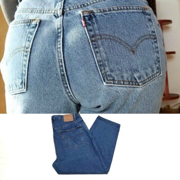 VINTAGE Levi's 560 Mid Wash High Rise Cropped Jean - Picture 1 of 11